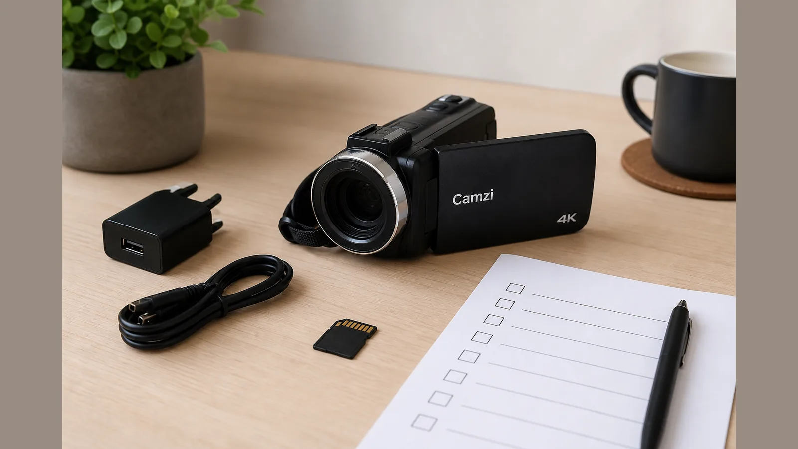 Camcorder First-Use Checklist: Charge, Format SD, Test Record